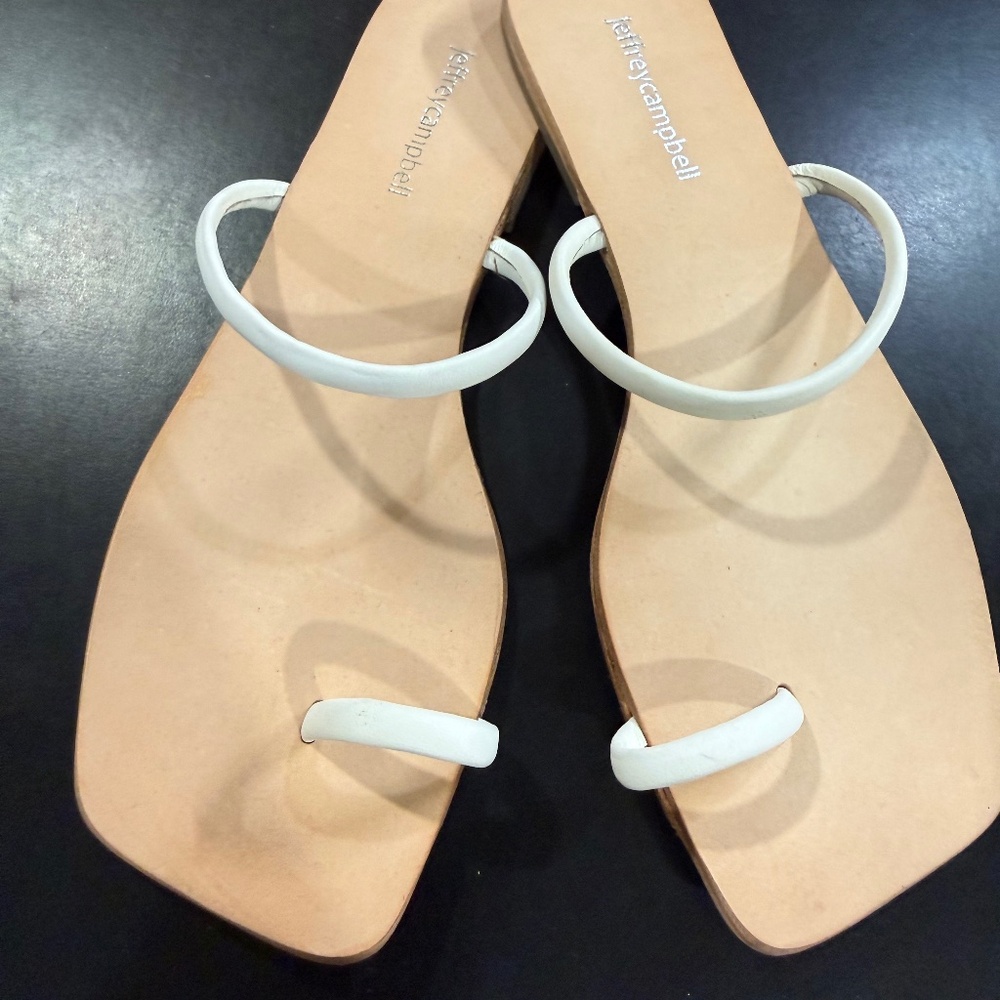 Jeffrey Campbell white sandals size 7M